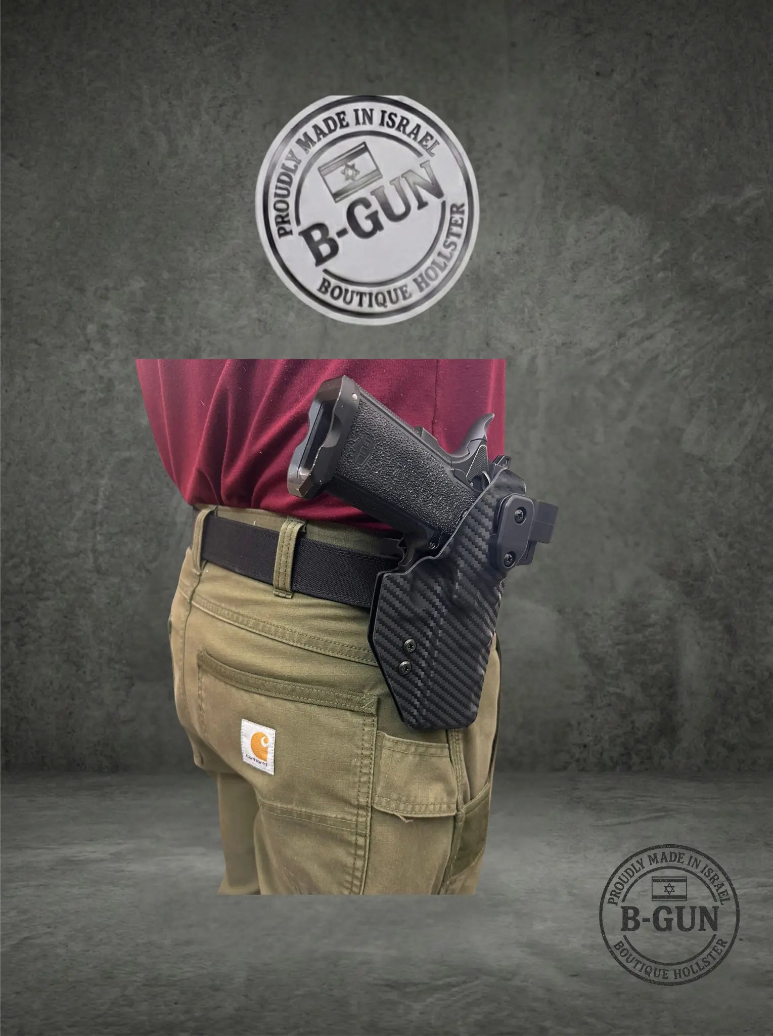 OWB  FlashLight Holster - B-Gun Boutiqe Holster