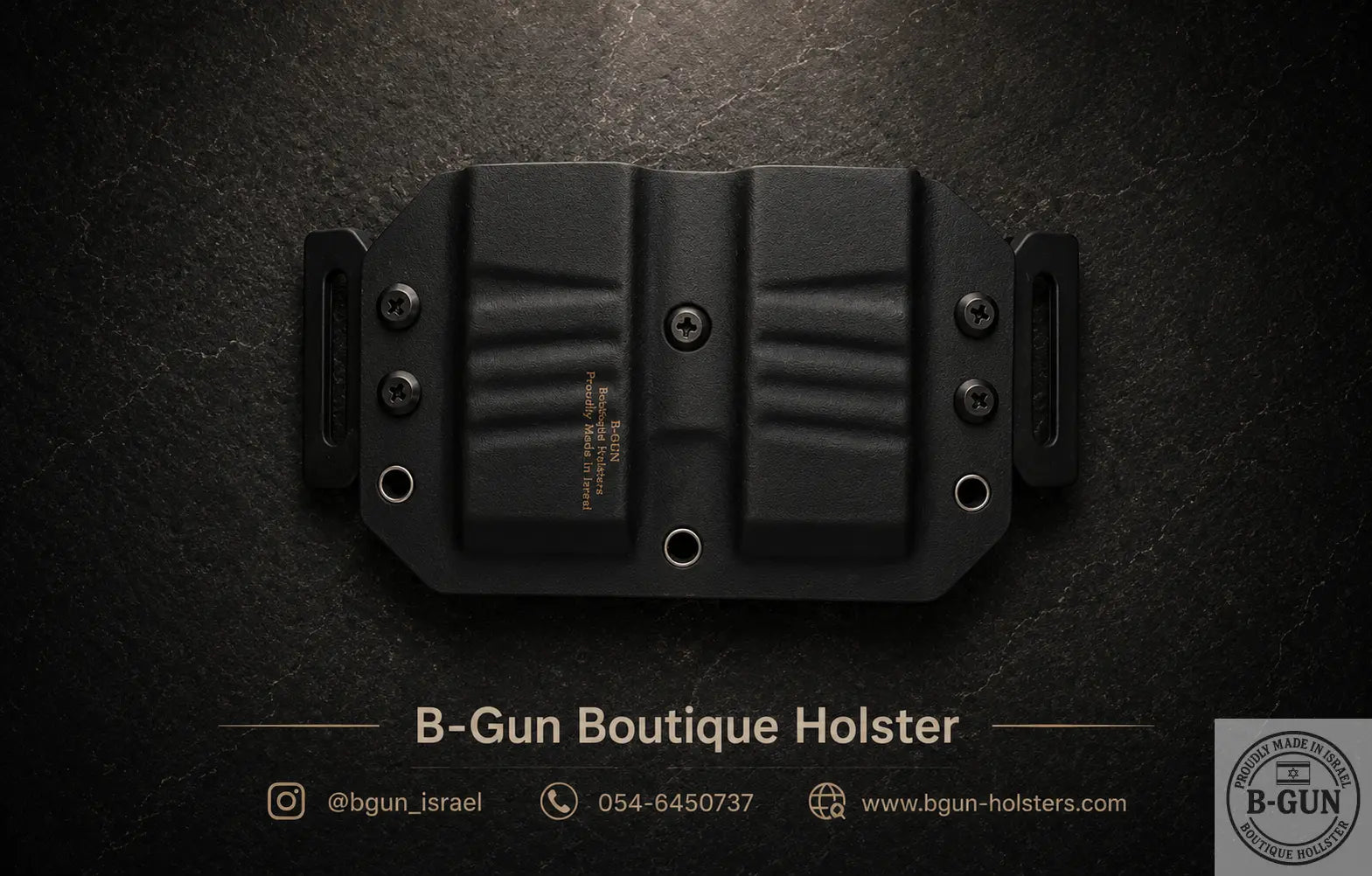 OWB Double Mag Holster  Slim Profile B-Gun Boutique Holster